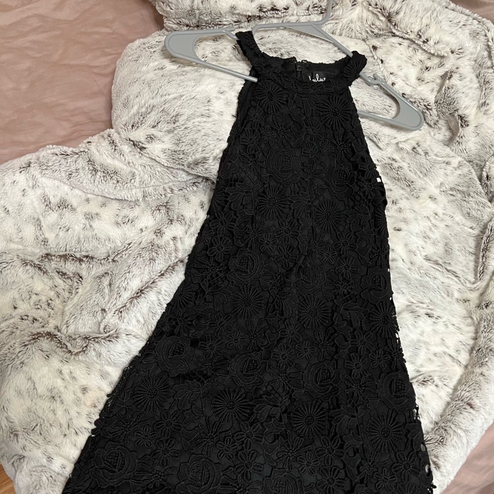 Black mini dress